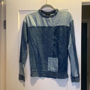 Denim top shop sweatshirt
